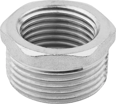 Футорка "ЭКСПЕРТ", никелированная латунь, 3/4" х 1/2" (51281-3/4-1/2) ЗУБР