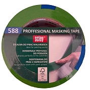 Лента малярная бумажная 38мм/50м, фасадная, зеленая (0300-885038) SCLEY