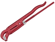 Ключ трубный рычажный, кованый, прямые губки, 1", захват 42мм (684D13) FORCE