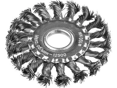 Щетка дисковая (коса) d=100х22мм (74630) MATRIX