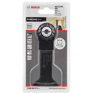 Пильное полотно Starlock Max BIM 52 x 70 мм, (2.608.662.574) BOSCH