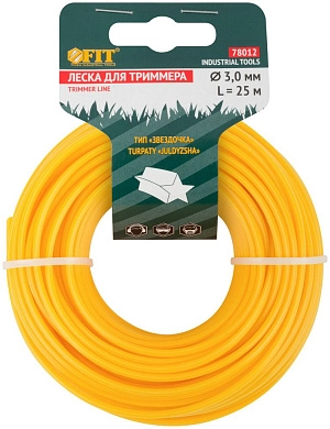 Леска для садовых триммеров "Звездочка" 3,0 мм х 25 м (F_78012) FIT