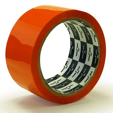 Лента клеящая упаковочная (скотч) 50мм/57м, 40мкм, оранжевая (10945) Klebebander