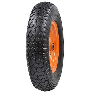 Колесо BRADO для тачки 4.00-8 (20х70) (подходит для старых тачек 2х120), BRADO