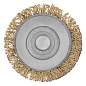Щетка дисковая для дрели 30 мм, витая латун. стальн. пров. 0,35 мм (74440) MATRIX фото3
