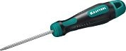 Отвертка TORX TX 8x60мм, с отв., двухкомп. противоскол. рукоятка, Cr-Mo-V (250077-8-060) KRAFTOOL