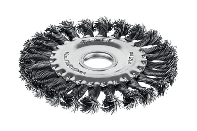 Щетка дисковая (коса) d= 125х22мм, стальн. пров. 0.5мм, (35170-125) ЗУБР