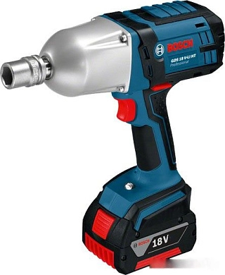 Гайковерт ударный аккум. GDS 18,0 V-LI HT (18В,2х5.0 А/ч,1/2",650Нм,L-BOXX)(0 601 9B1 30A) BOSCH
