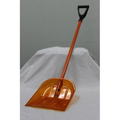 Лопата снеговая из поликарбоната, с алюм. черенком и ручкой, 340*385мм (ПК-4-О) CARBOLUX