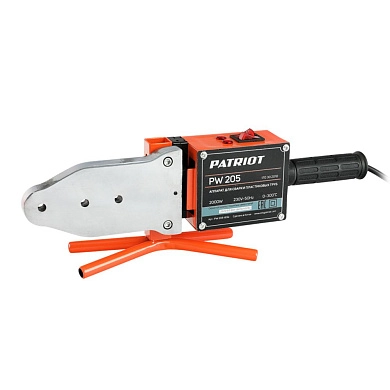 Аппарат для сварки полипропиленовых труб, 2000Вт, насадки 20-63мм, кейс (PW 205) PATRIOT / EXPERT
