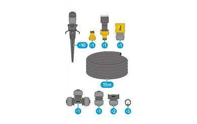 Комплект автополива HoZelock 7023 с универсальными разбрызгивателями (70230000) HoZelock