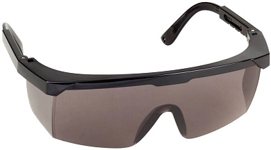 Очки защитные регулируемые, поликарбонатные серые линзы с оправой (2-110455) STAYER