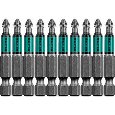Бита PZ2 L=50 мм, 1/4", 10 шт. "Optimum Line" (26124-2-50-10) KRAFTOOL