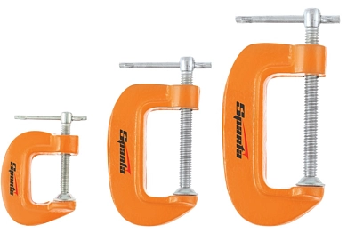 Набор струбцин G-образных: 25-50-75мм, 3шт. (206755) Sparta