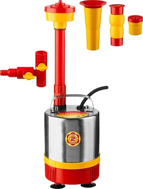 Насос фонтанный д/чистой воды, нерж. сталь, 3 насадки, проп. способ. 1400 л/ч (GFPP-23-1.9) GRINDA