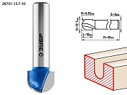 Фреза пазовая галтельная, D= 12,7мм, раб. длина-10мм, радиус-6,35мм, хв.-8 мм (28751-12.7-10) ЗУБР