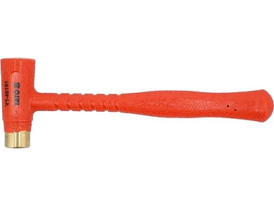 Молоток безинерционный с латунным наконечником 700гр. (YT-46191) YATO