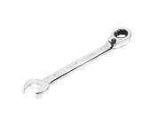 Ключ комбинированный с трещ., реверсивный, 15х15мм, хром.покр. (118803) HORTZ