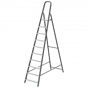 Лестница-стремянка стальн., 10 ступ, алюм. ступ., 2060мм, слож.2870х600х112мм, (97960) СИБРТЕХ