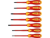 Набор отверток диэлектрических, 7шт. S2 HRC56-60 (YT-2828) YATO