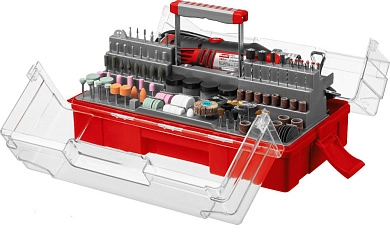 Гравер электрический с набором мини-насадок в кейсе, 242 предмета (ЗГ-130ЭК H242) ЗУБР