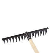 Грабли стальные, 420х1300 мм, 16 витых зубьев, деревянный черенок (61763) СИБРТЕХ