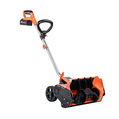 Снегоуборщик аккум. PE 4141 LCT (40В, 1акк. х 4.0А/ч, В/Ш ковша 23/40см, Ø120мм, выброс 9м) PATRIOT