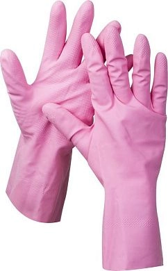 Перчатки "МАСТЕР" латексные, повыш. прочности, х/б напыл., рифлёные, 100% латекс (11250-L_z01) ЗУБР