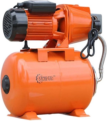 Станция водоснабжения автоматическая Skiper JET120 (1300 Вт, 3600 л/ч, 24 л, чугун), SKIPER
