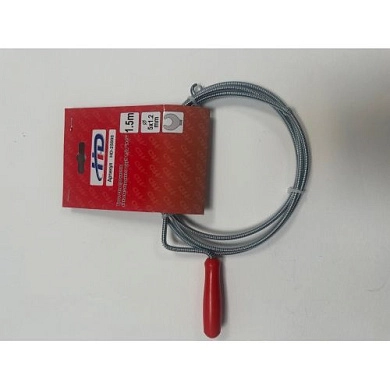 Трос сантехнический, длина 1.5 м, d=5 мм, наконечник в форме полумесяца (HD-25000) H-D