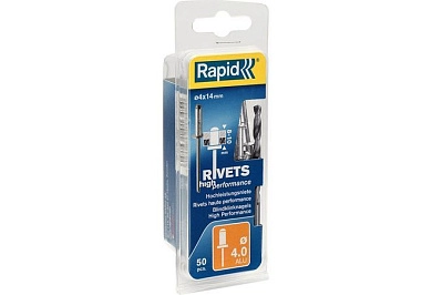 Заклепка вытяжная алюминий/сталь DIN 7337 Ø 4.0x14 мм, 50шт. (5000385) RAPID