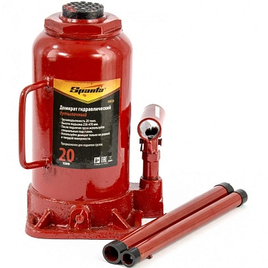 Домкрат гидравлический бутылочный, 20т, h подъема 250-470мм (50328) SPARTA