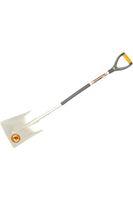 Лопата совковая алюминиевая садовая, 30*25*123см (0738) FINLAND