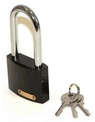 Замок навесной Антал ширина - 63мм., с длинной дужкой (ВС1-366Д)