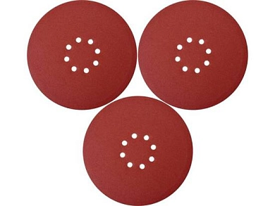 Круг шлифовальный д=225 мм, 8 отв., зерно 60, 3шт. (YT-83471) YATO