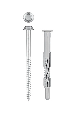 Дюбель фасадный, нейлон/цинк ФД-Ц 10х120мм, 50 шт (301455-120) ЗУБР