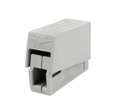 Клемма монтажная СМК 224-111 (400В 32А 1 гнезда 1,0-2,5мм2 белый) 10 шт./уп 40432 ETP