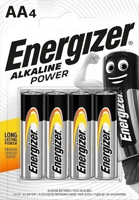Батарейка (элемент питания) тип AA ENERGIZER AlkalinePower LR6/AA 4BP