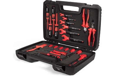 Набор инструментов диэл. (отверт., плоскогуб., кусач.) 23пр. "НИИ-11" (65186) КВТ