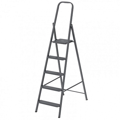 Лестница-стремянка стальн., 5, ступ, компактная, 1100мм, 1820х475х90мм, (97945) СИБРТЕХ