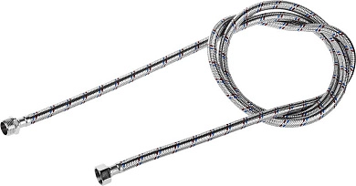 Подводка гибкая для воды, оплетка из нержавеющей стали, г/ш 1/2" - 1,8м (51005-G/S-180) ЗУБР