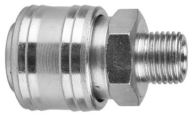 Переходник KRAFTOOL "EXPERT QUALITAT" для пневмоинструмента, резьба 1/4" "папа" - быстросъемно 06594