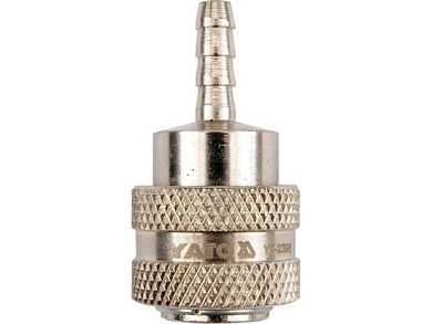 Соединение быстросъемное с клапаном "ёлочка" 6.3мм (YT-2396) YATO