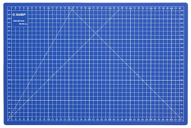 Коврик защитный, непрорезаемый, 3мм, цвет синий, 450х300мм "ЭКСПЕРТ" (09902) ЗУБР