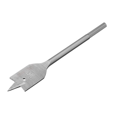 Сверло по дереву перовое, 25 мм, 6-гр. хвостовик (70375) СИБРТЕХ