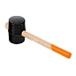 Киянка резиновая, 910 г, черная резина, деревянная рукоятка (111605) SPARTA фото2