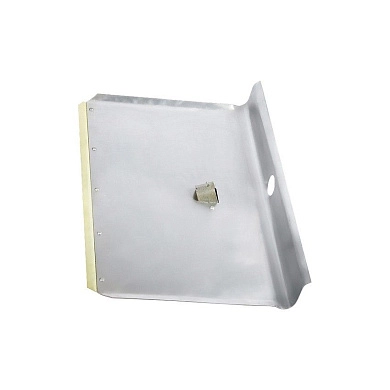 Лопата снеговая тротуарная, алюминиевая, 400*400мм, без черенка (61543) СИБРТЕХ