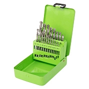 Набор сверл по металлу, 1-10 мм (через 0,5 мм,3.2,4.8 мм), HSS, 21шт, мет.бокс (723756) СИБРТЕХ