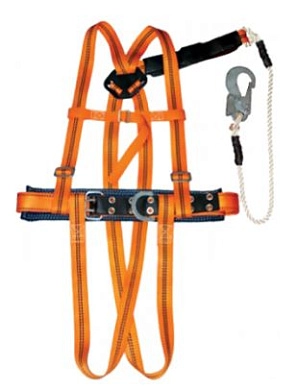 Пояс строительный лямочный ППД строп аВ (п/а канат с аморт.) (наплечные и набедренные лямки)