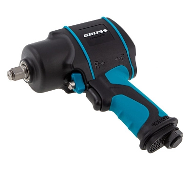 Гайковерт ударный пневм. G1285, 1/2",TwinHammer, 1220Нм, 6500 об/мин, композитный Gross